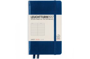 NOTEBOOK Ξ½ΞΏΟ„ΞµΞ²ΞΏΞΏΞΊLEUCHTTURM POCKET A6 HARDCOVER RULED NAVY